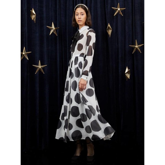 Sister Jane Dresses & Skirts - Sister Jane Polka Planet Maxi Dress in Black and White